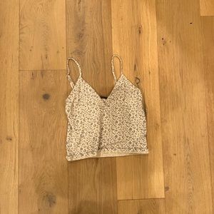 brandy melville floral tank